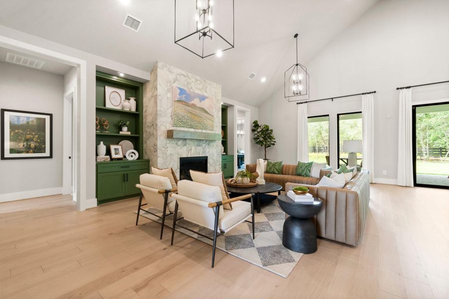 Furnished interior view inside a new home in The Cedars, Plantersville (Image 4).