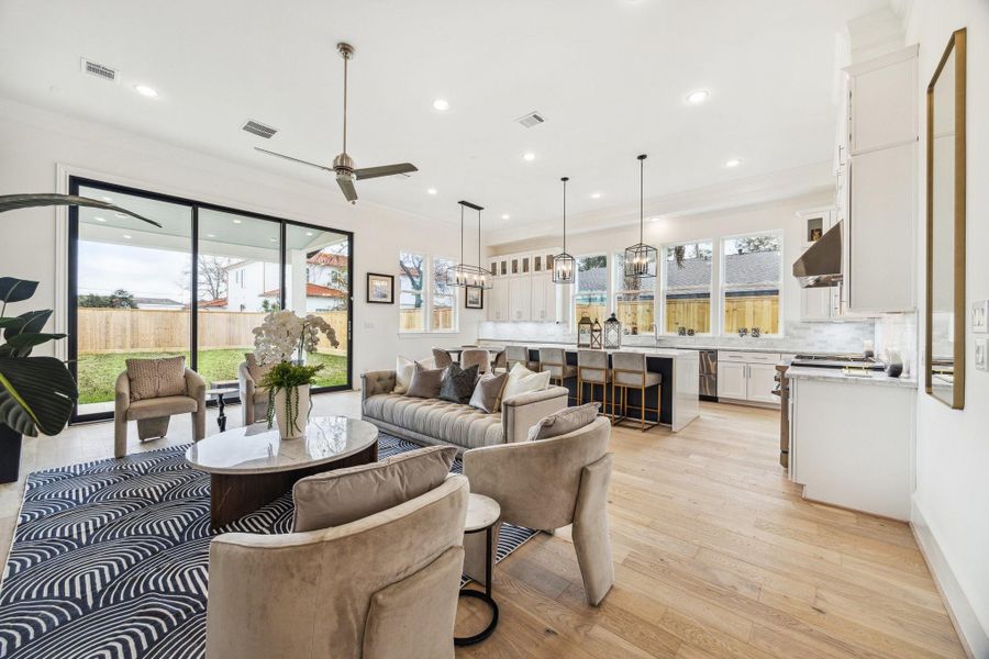 Furnished interior view inside a new home in Monarch Oaks, Houston (Image 3).