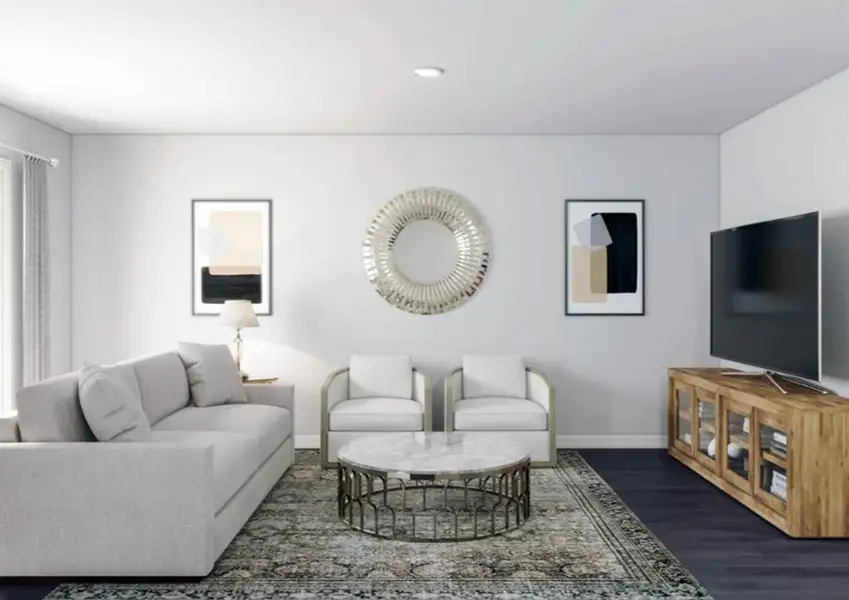 Furnished interior view inside a new home in Waterside at Cedar Creek, Abilene (Image 5).