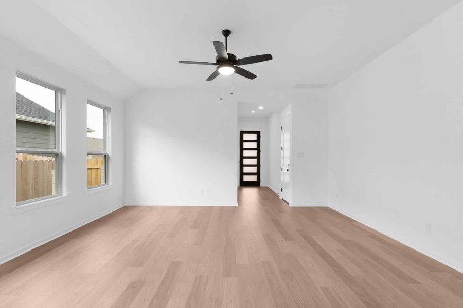 Spacious, unfurnished interior of a new home in Carillon, Manor (Image 12).