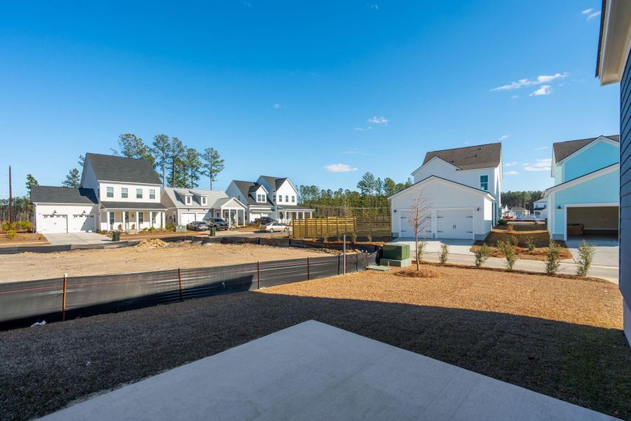 Exterior details and patio area of a home in Nexton, Summerville (Image 22).
