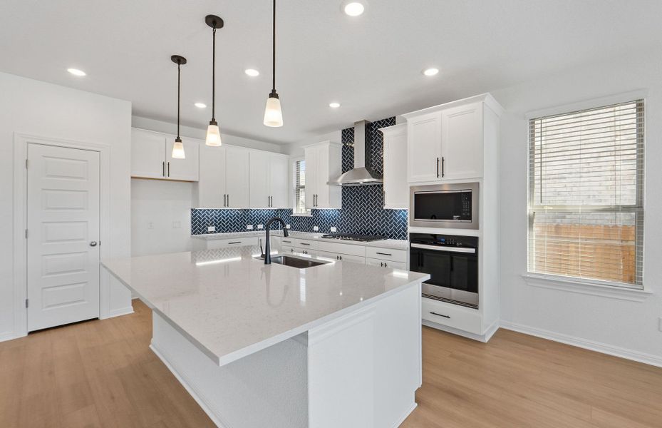 Furnished interior view inside a new home in Saddleback at Santa Rita Ranch, Liberty Hill (Image 14). Furnished interior view inside a new home in Saddleback at Santa Rita Ranch, Liberty Hill (Image 14).