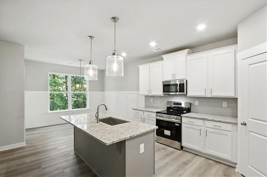 Furnished interior view inside a new home in Traditions of Braselton, Jefferson (Image 8).