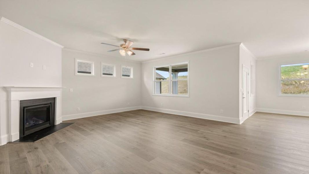 Spacious, unfurnished interior of a new home in Hamptons at Riverwood North, Dallas (Image 14).