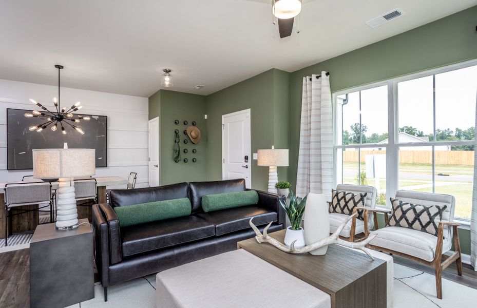 Furnished interior view inside a new home in Exchange at 401, Raleigh (Image 4).
