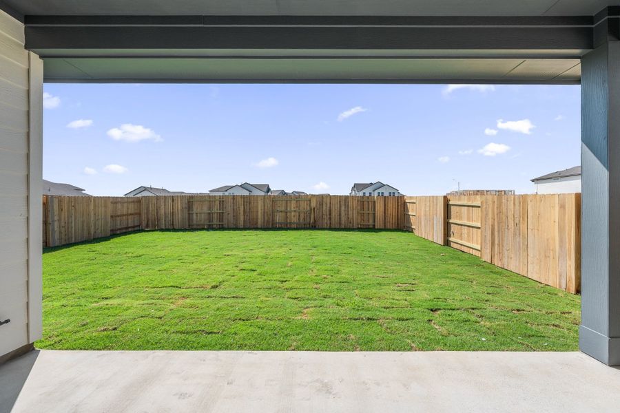 Exterior details and patio area of a home in Park Central, Georgetown (Image 4).