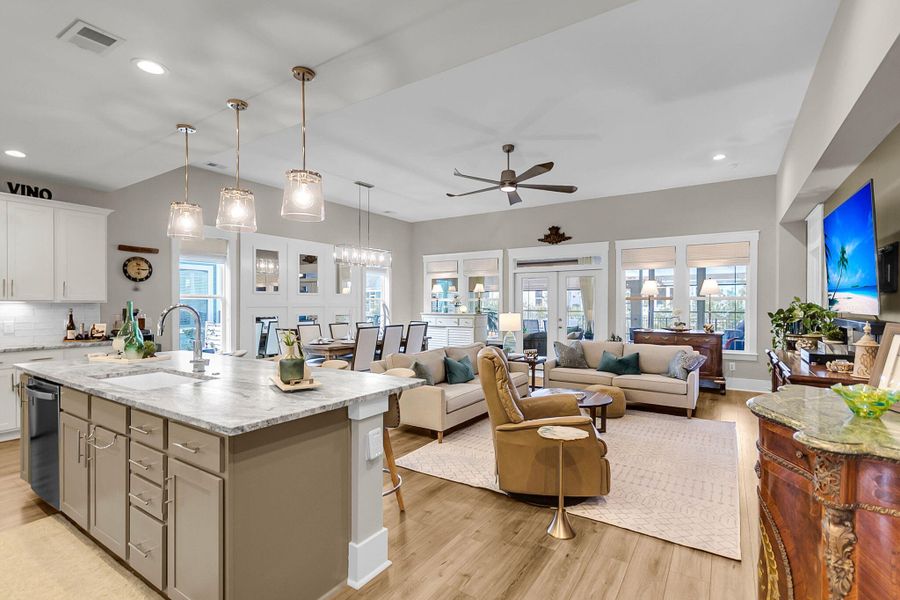 Furnished interior view inside a new home in , Summerville (Image 40).