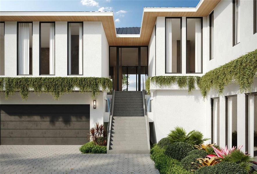 Front exterior of a new home in , Sarasota, FL, highlighting curb appeal (Image 15). Front exterior of a new home in , Sarasota, FL, highlighting curb appeal (Image 15).