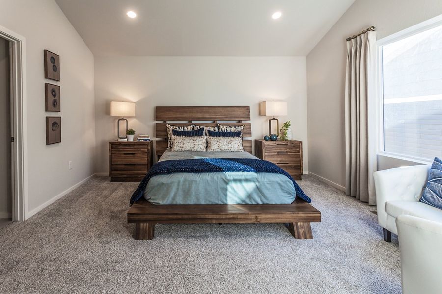 Representative furnished interior of a home built from the Newton by Hartford Homes in Trailside, Timnath (Image 40).