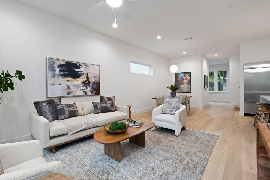 Furnished interior view inside a new home in , Austin (Image 38).