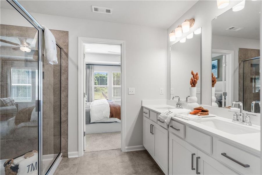 Furnished interior view inside a new home in Rosewood Farm, Lawrenceville (Image 23).