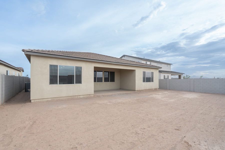 Exterior details and patio area of a home in Soleo, San Tan Valley (Image 3).
