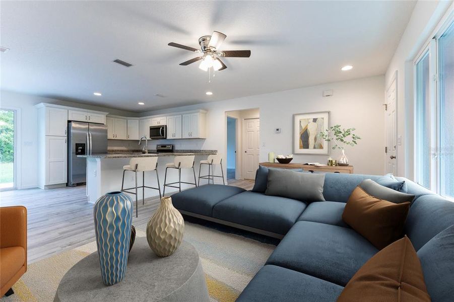 Furnished interior view inside a new home in , Dunnellon (Image 18). Furnished interior view inside a new home in , Dunnellon (Image 18).