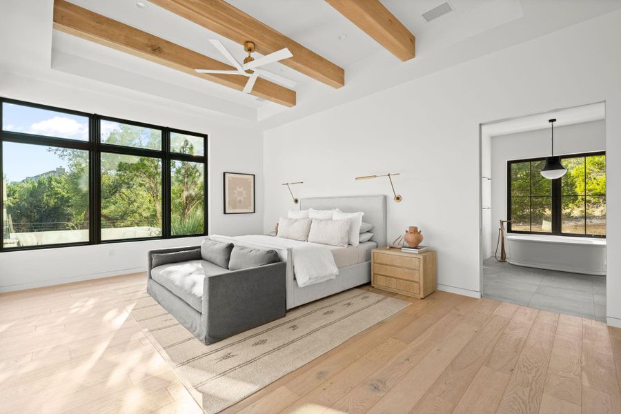 Furnished interior view inside a new home in , Spicewood (Image 32).