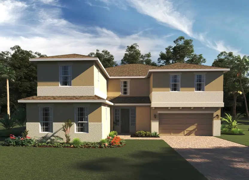 Representative exterior photo of a completed home built from the Palmer Executive by Risewell Homes in Bargrove Estates, Mount Dora, FL (Image 21).