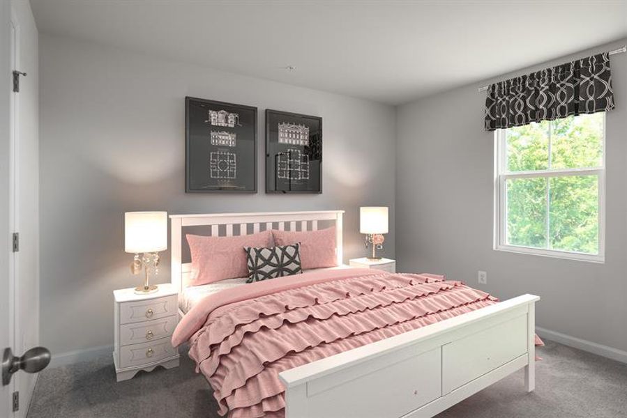 Representative furnished interior of a home built from the Dogwood by Ryan Homes in Riverside at Calhoun, Calhoun (Image 7).