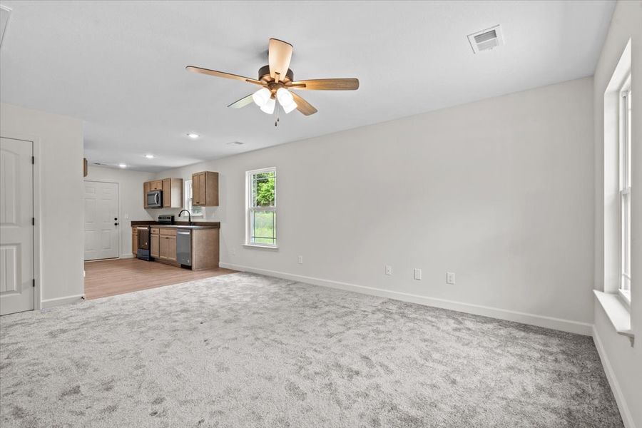 Representative unfurnished interior of a home built from the Duncan by Enchanted Homes in Arcadia Village, Spartanburg (Image 12).