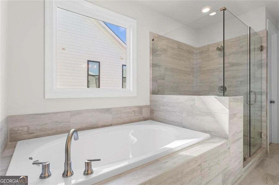 Furnished interior view inside a new home in Promenade at Sawnee Village, Cumming (Image 12).