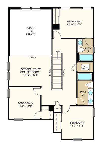 2D floor plan layout of this home in Westview, Poinciana, FL (Image 4). 2D floor plan layout of this home in Westview, Poinciana, FL (Image 4).