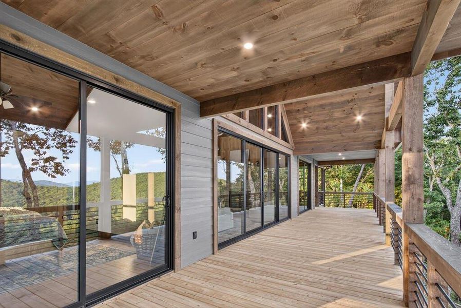 Exterior details and patio area of a home in , Blue Ridge (Image 3).