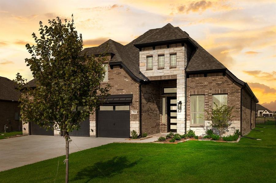 Front exterior of a new home in , Heath, TX, highlighting curb appeal (Image 2). Front exterior of a new home in , Heath, TX, highlighting curb appeal (Image 2).