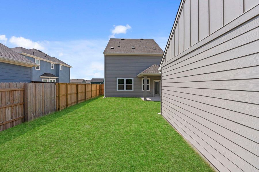 Rear of Home and Private Backyard Rear of Home and Private Backyard