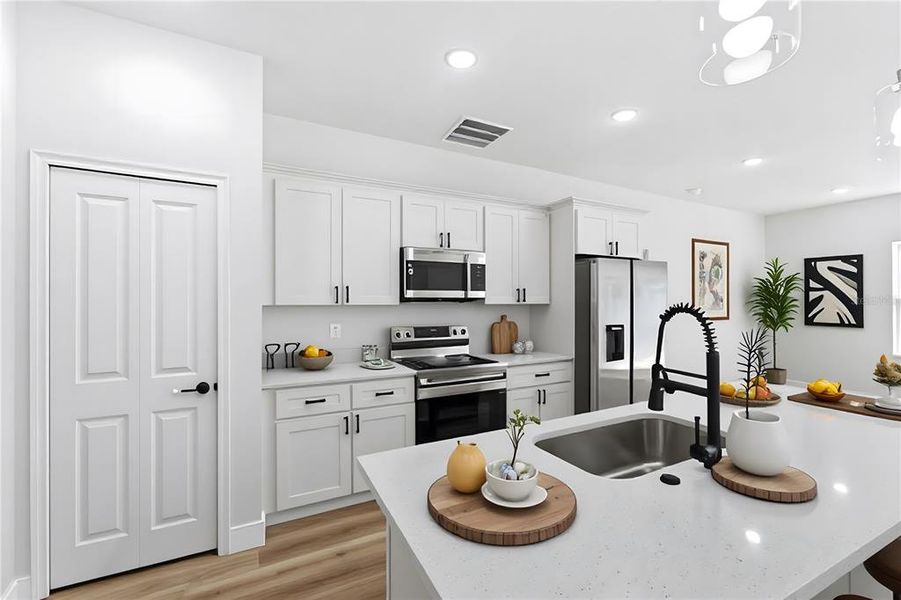 Furnished interior view inside a new home in , Ocala (Image 4). Furnished interior view inside a new home in , Ocala (Image 4).