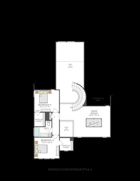 2D floor plan layout of this home in Turner's Crossing, Buda, TX (Image 2). 2D floor plan layout of this home in Turner's Crossing, Buda, TX (Image 2).