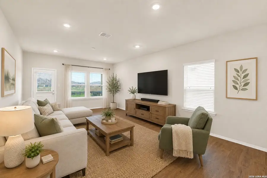 Furnished interior view inside a new home in The Links at River Bend, Floresville (Image 8). Furnished interior view inside a new home in The Links at River Bend, Floresville (Image 8).