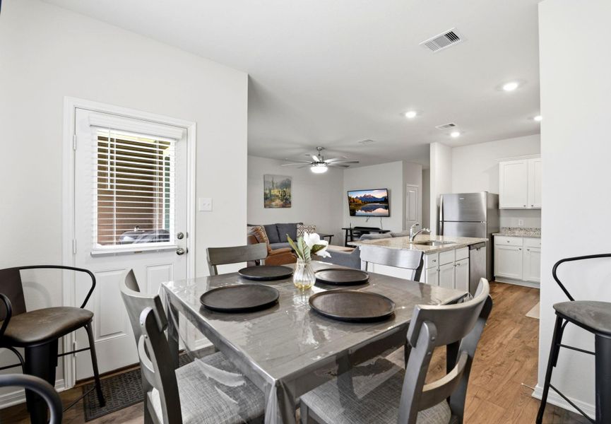 Furnished interior view inside a new home in Vacek Country Meadows, Richmond (Image 12).