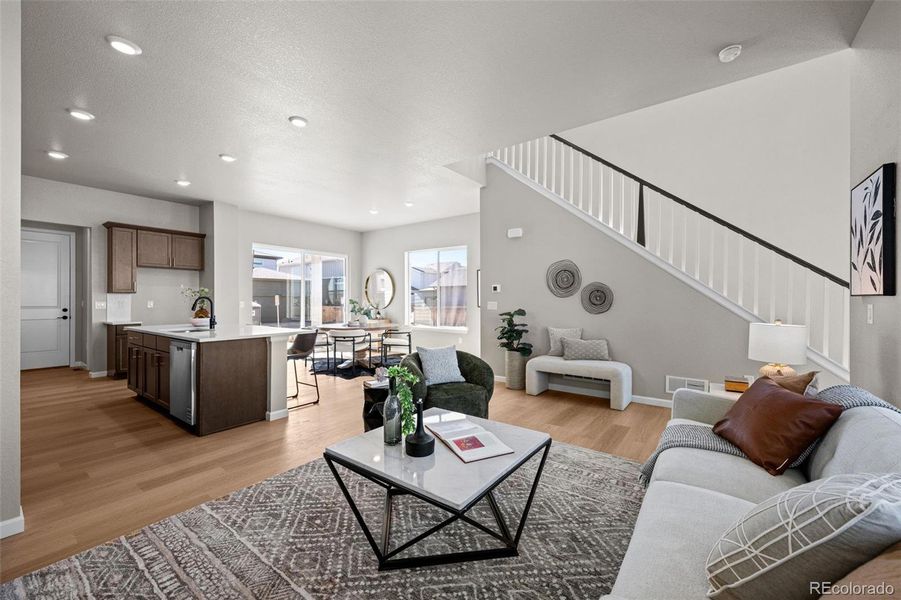 Furnished interior view inside a new home in Painted Prairie, Aurora (Image 16).