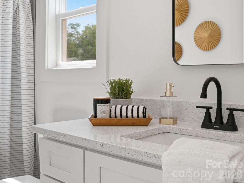 Furnished interior view inside a new home in , Charlotte (Image 38).