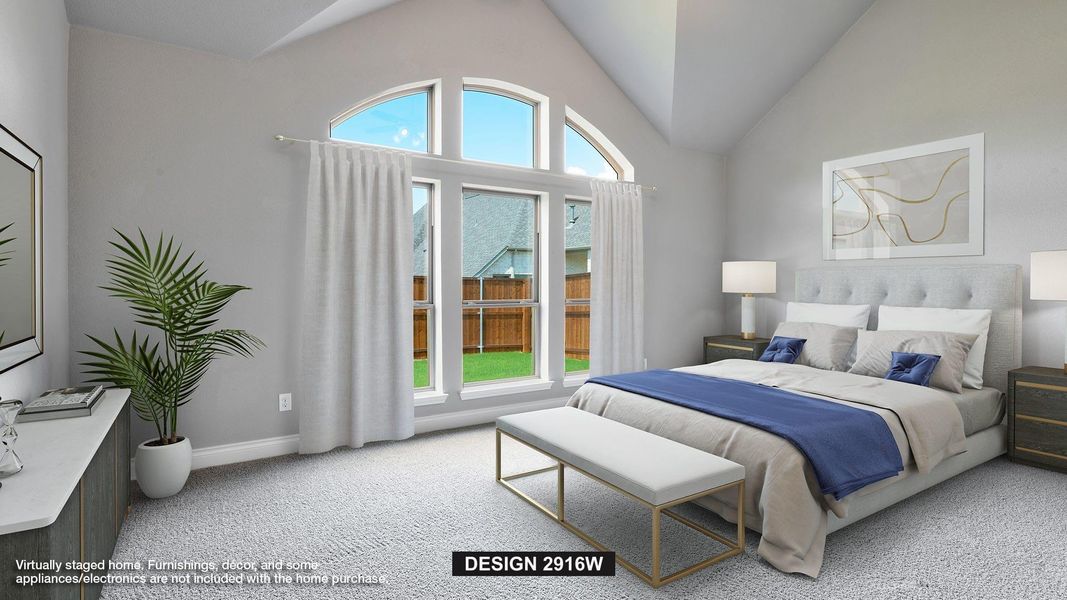 Furnished interior view inside a new home in The Colony, Bastrop (Image 3).