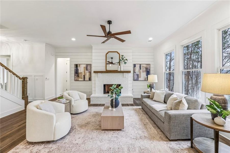 Furnished interior view inside a new home in , Dawsonville (Image 11).