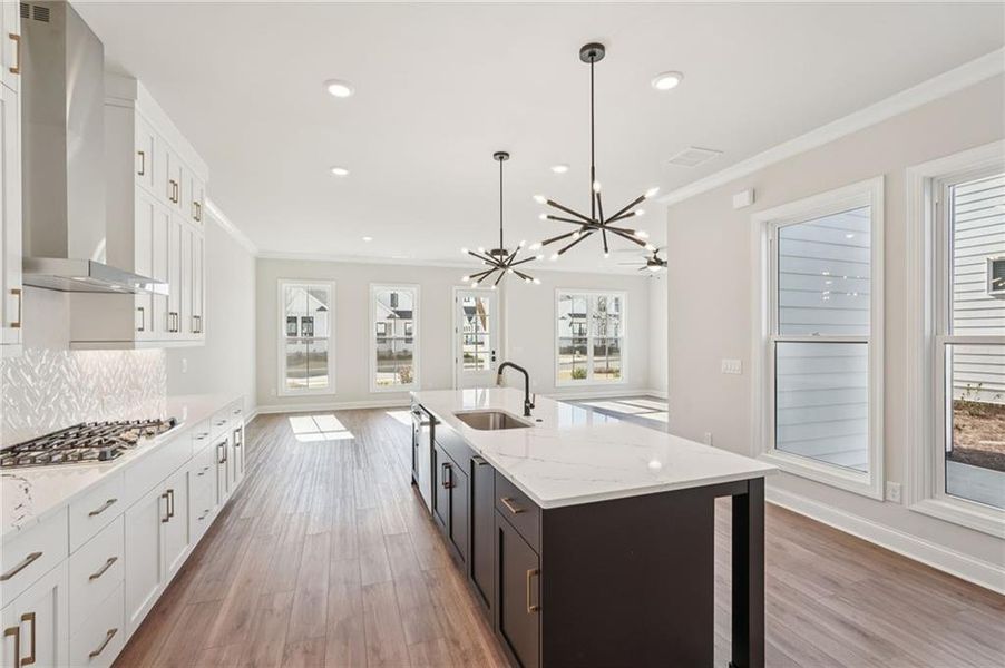 Furnished interior view inside a new home in Promenade at Sawnee Village, Cumming (Image 7).