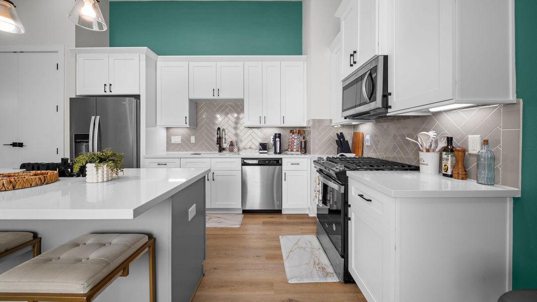 Furnished interior view inside a new home in Highland Heights, Houston (Image 15).