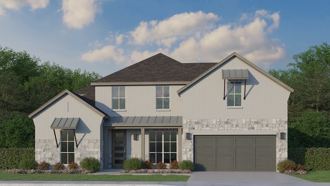 Plan 1691 Elevation C with Stone Plan 1691 Elevation C with Stone