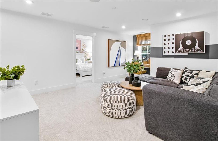 Furnished interior view inside a new home in Hunters Creek, Flowery Branch (Image 22).