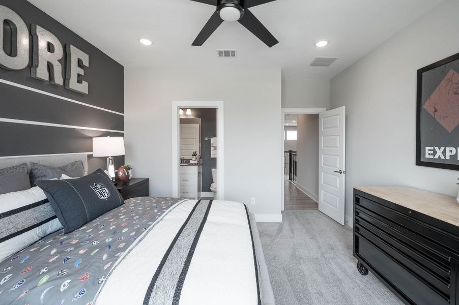 Representative furnished interior of a home built from the Casoria by Tri Pointe Homes in The Estates at James Lane, Fulshear (Image 31).