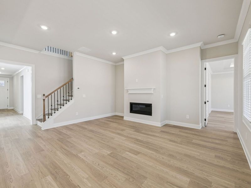 Spacious, unfurnished interior of a new home in Vines at Mill Creek - Legacy Series, Braselton (Image 12). Spacious, unfurnished interior of a new home in Vines at Mill Creek - Legacy Series, Braselton (Image 12).