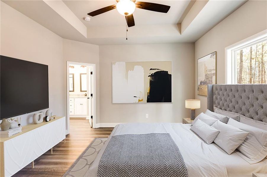 Furnished interior view inside a new home in , Buchanan (Image 10).