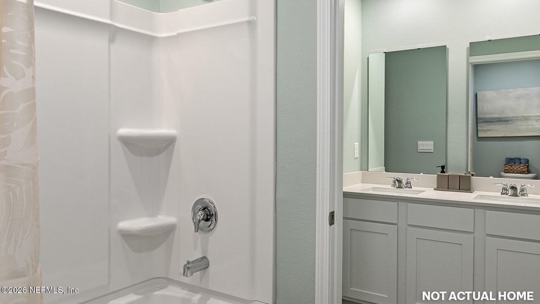 Furnished interior view inside a new home in Copes Landing, Jacksonville (Image 33).