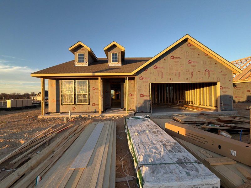 In-progress construction of a new home in Covenant Park, Springtown, TX (Image 3).
