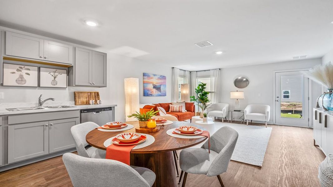 Representative furnished interior of a home built from the Sullivan by D.R. Horton in Rice Hope, Port Wentworth (Image 9).