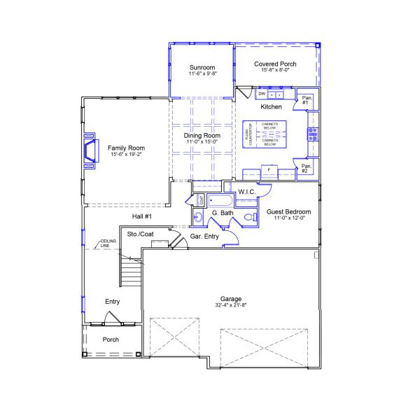 2D floor plan layout of this home in Hewing Farms, Summerville, SC (Image 2). 2D floor plan layout of this home in Hewing Farms, Summerville, SC (Image 2).