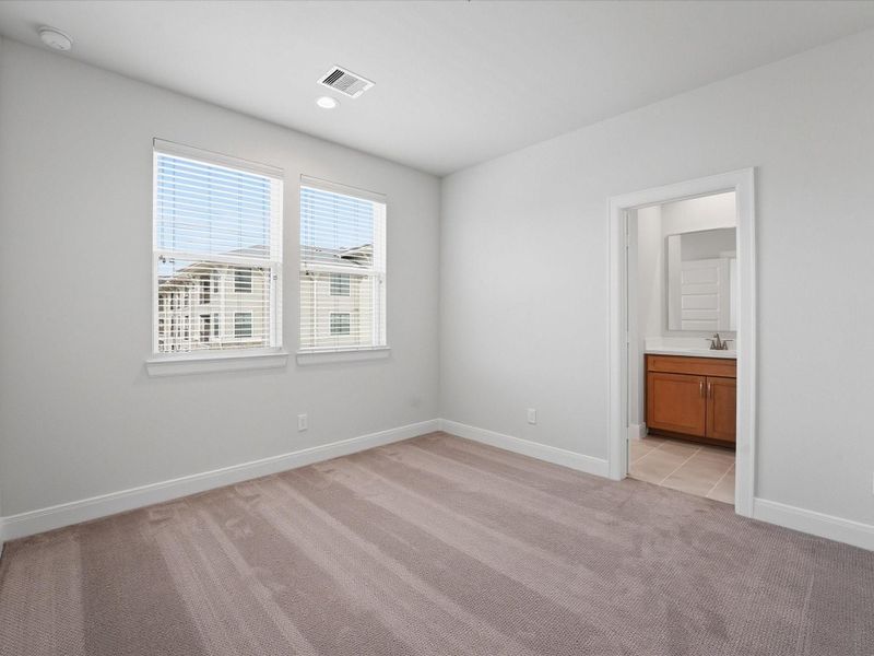 Spacious, unfurnished interior of a new home in The Corner At Buffalo Pointe, Houston (Image 21). Spacious, unfurnished interior of a new home in The Corner At Buffalo Pointe, Houston (Image 21).