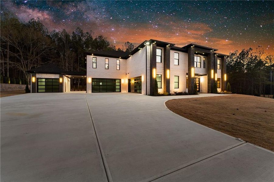 Front exterior of a new home in , Hoschton, GA, highlighting curb appeal (Image 39).