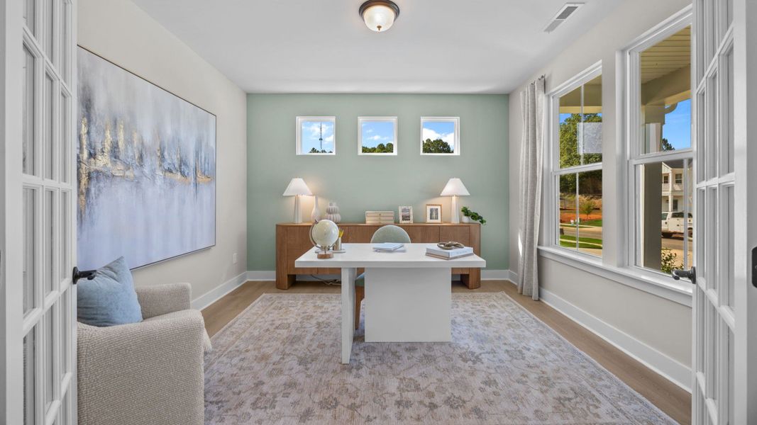 The Jordan Plan by DRB Homes in Farms at Bellingham, Mooresville, NC - Office The Jordan Plan by DRB Homes in Farms at Bellingham, Mooresville, NC - Office