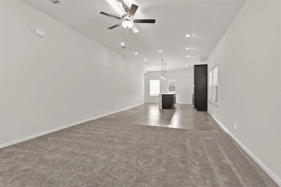 Representative furnished interior of a home built from the Mockingbird by Saratoga Homes in Enclave at Dobbin, Magnolia (Image 3).
