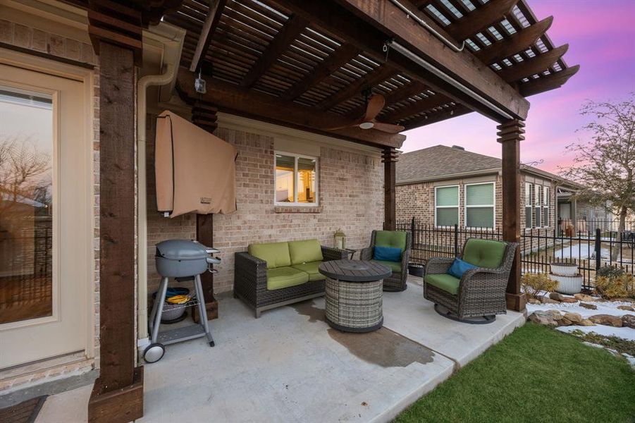 Exterior details and patio area of a home in , McKinney (Image 3).